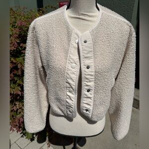 Abercrombie & Fitch Cream Teddy Jacket